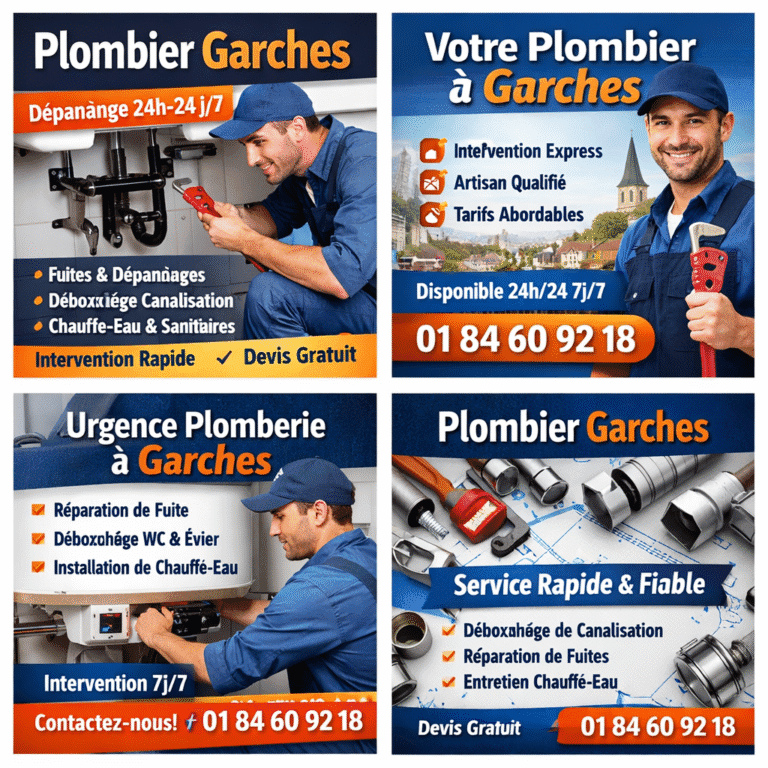 prestations plombier Garches