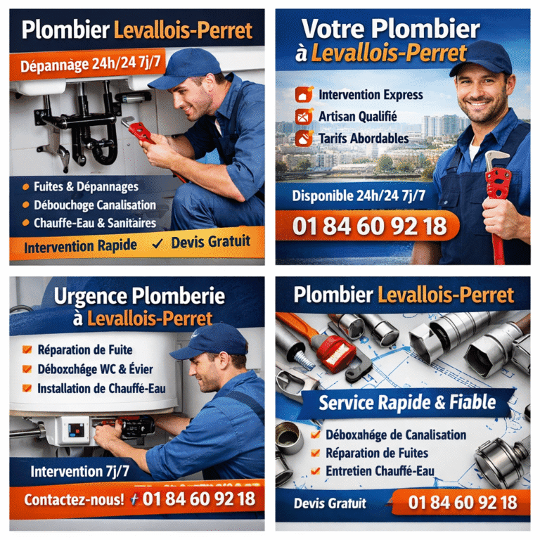 Plombier Levallois-Perret en action