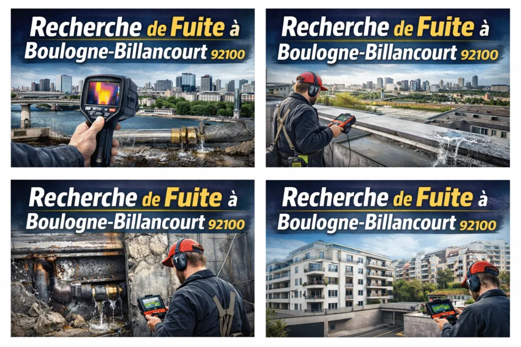 recherche de fuite à Boulogne-Billancourt